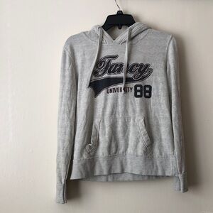 Reflex Gray Hoodie with Fancy University Logo Large